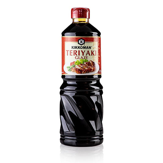 975 ml bottle of Kikkoman Teriyaki Glaze (Sauce) with traditional Japanese flavor and rich, glossy texture (English)