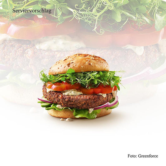 Vegane Burger Patties aus Erbsenprotein, 125 g Greenforce Mix Produktbild