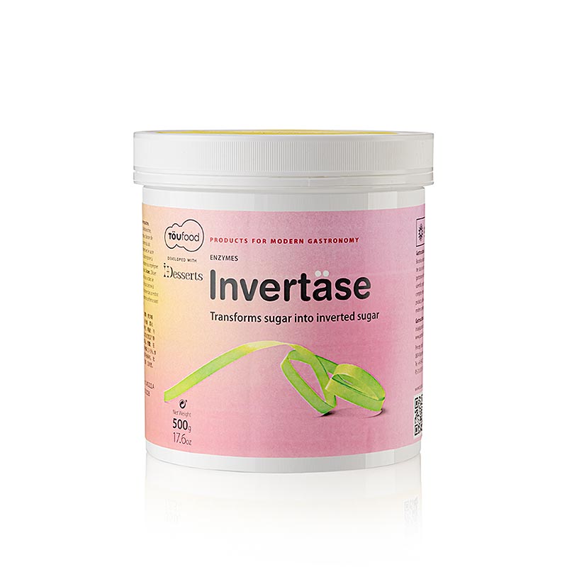 500g of INVERTASE Powder, also known as Invertzucker Enzym, by TÖUFOOD, for food production and baking