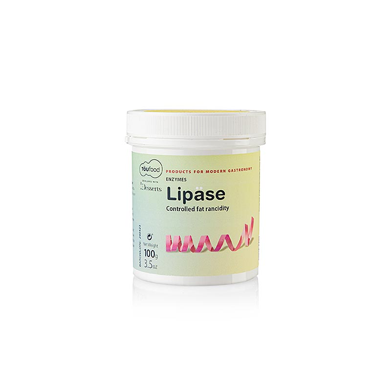 100g of TÖUFOOD Lipase Powder, an essential enzyme for food production