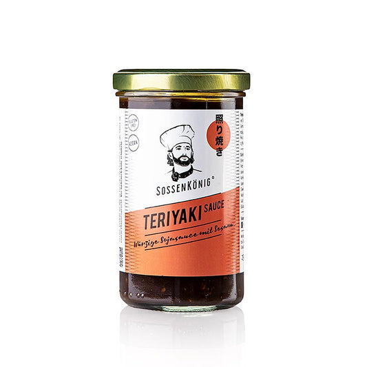 Sossenkönig - Teriyaki Sauce, 250 ml: Eine köstliche Soße mit intensivem Teriyaki-Geschmack, perfekt für asiatische Gerichte