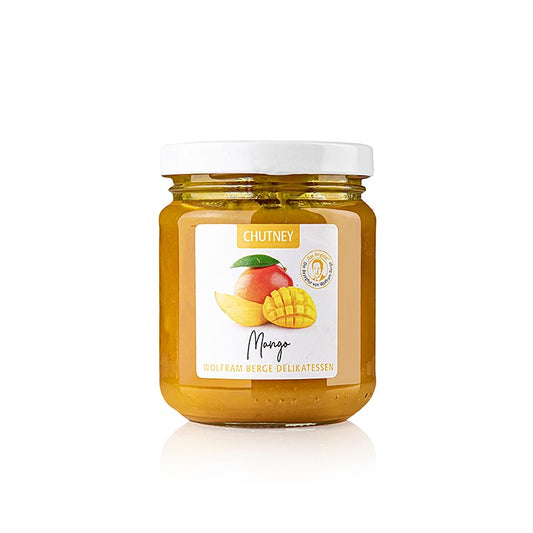 Mango Chutney von Wolfram Berge, 225 g, leckere Fruchtkonserve mit indischem Geschmack