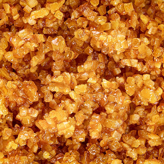 Kandierte Orangenwürfel, fein gehackt, 3 x 3mm, 1kg - hochwertiges Produktbild